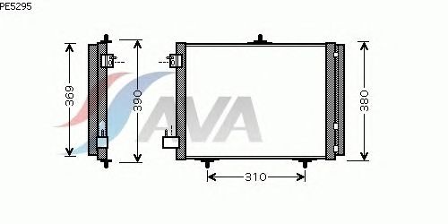Радиатор кондиционера AVA QUALITY COOLING PE5295