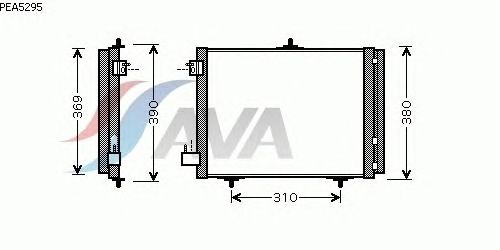 Радиатор кондиционера AVA QUALITY COOLING PEA5295
