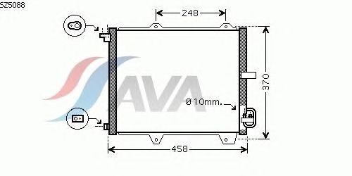 Радиатор кондиционера AVA QUALITY COOLING SZ5088