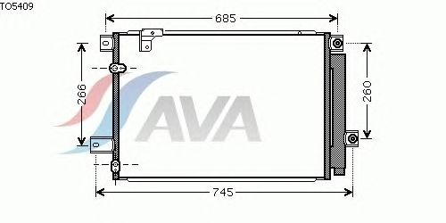 Радиатор кондиционера AVA QUALITY COOLING TO5409
