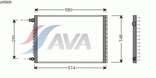 Радиатор кондиционера AVA QUALITY COOLING UV5009
