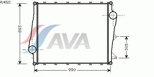 Интеркулер AVA QUALITY COOLING VL4022