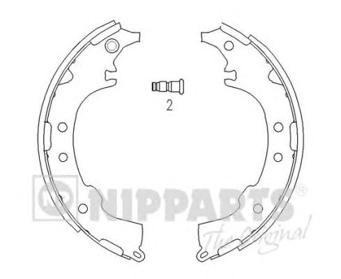 Тормозные колодки NIPPARTS J3502068