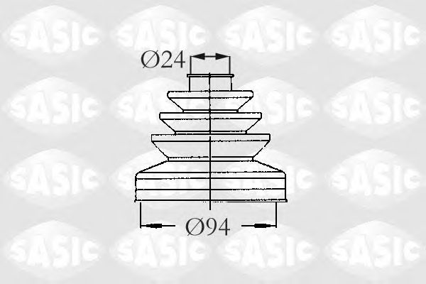 Комплект пыльника ШРУСа SASIC 2873493