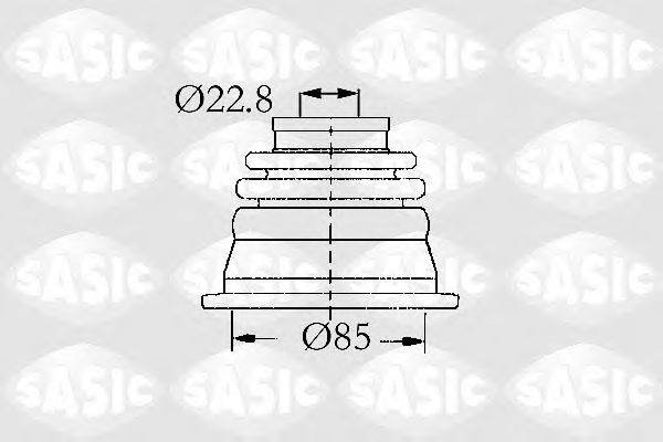 Комплект пыльника ШРУСа SASIC 4003427