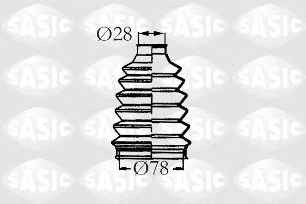 Комплект пыльника ШРУСа SASIC 4003456
