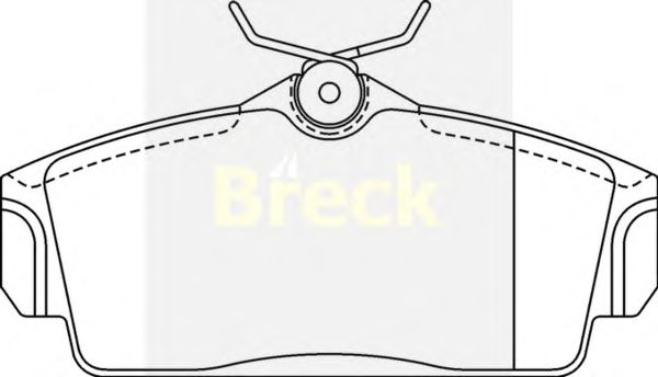 Тормозные колодки BRECK 23463 00 701 00