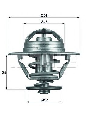 Термостат MAHLE ORIGINAL TX 93 74D