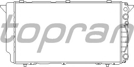Радіатор, охолодження двигуна TOPRAN 112 295