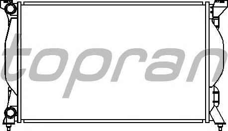 Радиатор, охлаждение двигателя TOPRAN 110 367