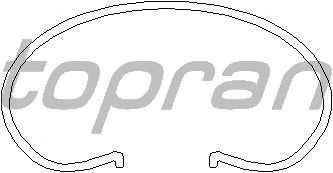 Бортовое кольцо, диск сцепления TOPRAN 101 042