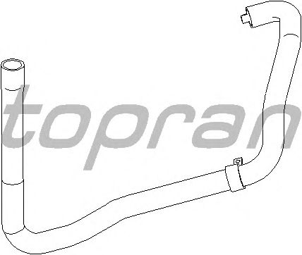 Шланг радиатора TOPRAN 721 822