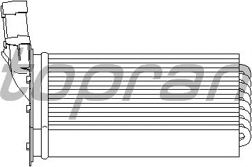 Радиатор отопителя TOPRAN 721 417