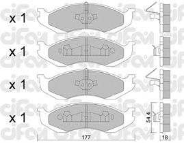 Тормозные колодки CIFAM 822-218-0