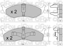 Тормозные колодки CIFAM 822-356-1