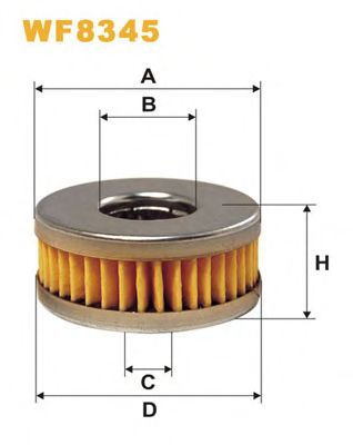 Топливный фильтр WIX FILTERS WF8345