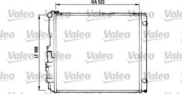 Радиатор, охлаждение двигателя VALEO 819377