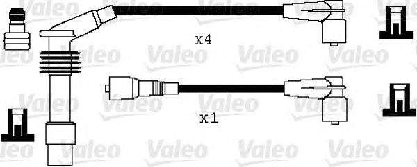 Комплект высоковольтных проводов VALEO 346010