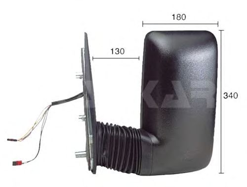 Зеркало заднего вида ALKAR 9237977
