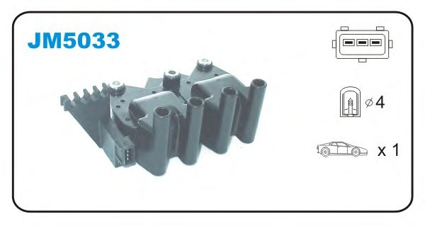Котушка запалювання JANMOR JM5033