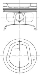 Поршень KOLBENSCHMIDT 94553620
