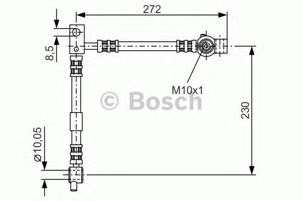 Тормозной шланг BOSCH 1 987 476 361