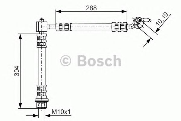 Тормозной шланг BOSCH 1 987 476 452