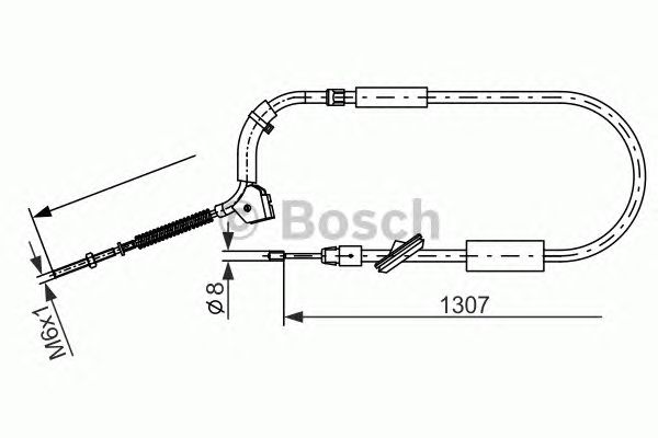 Трос ручника BOSCH 1 987 477 223