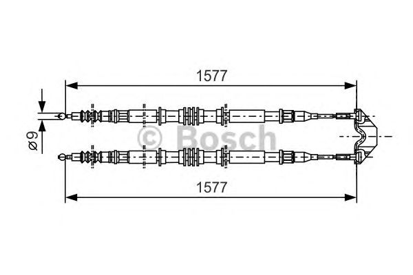 Трос ручника BOSCH 1 987 477 767