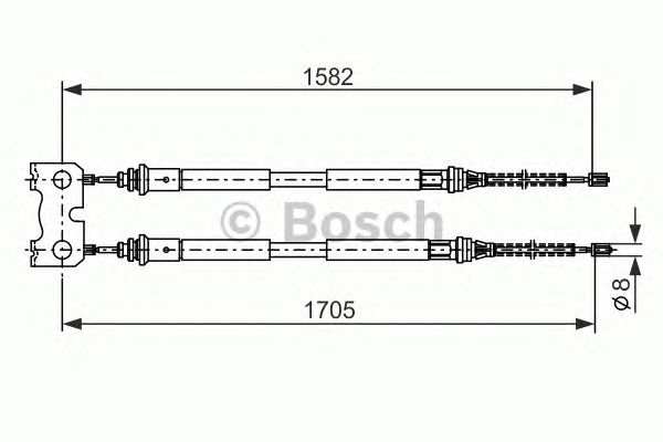 Трос ручника BOSCH 1 987 477 834