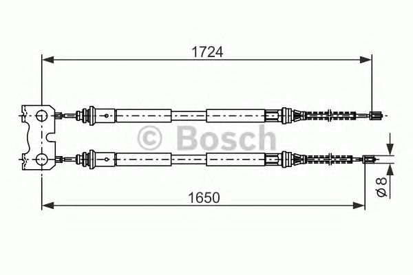 Трос ручника BOSCH 1 987 477 835