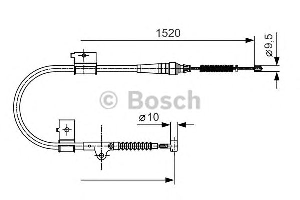 Трос ручника BOSCH 1 987 482 051
