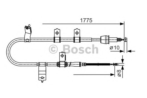 Трос ручника BOSCH 1 987 482 077