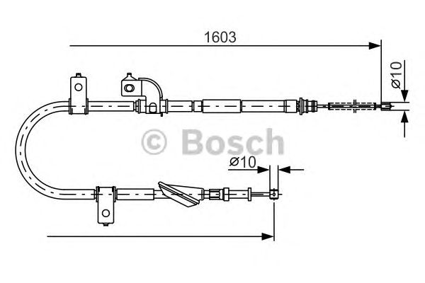 Трос ручника BOSCH 1 987 482 080