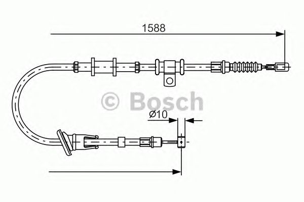 Трос ручника BOSCH 1 987 482 245