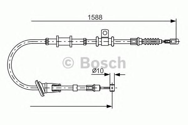 Трос ручника BOSCH 1 987 482 246