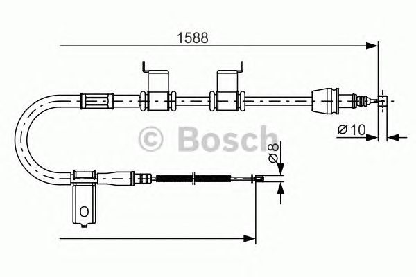 Трос ручника BOSCH 1 987 482 358