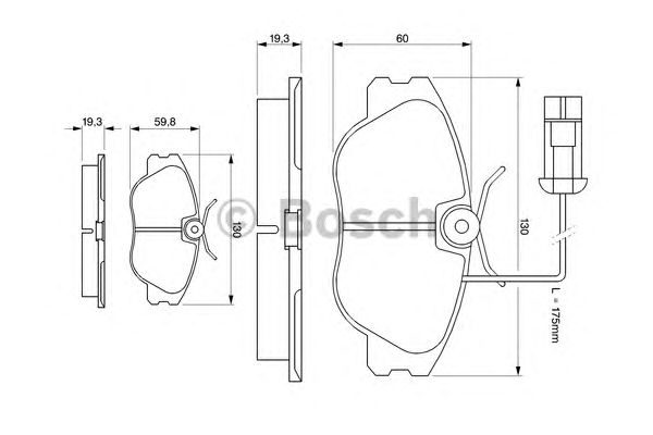Тормозные колодки BOSCH 0 986 424 374