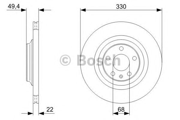 Тормозной диск BOSCH 0 986 479 299
