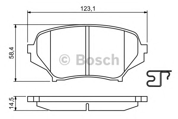 Тормозные колодки BOSCH 0 986 494 188