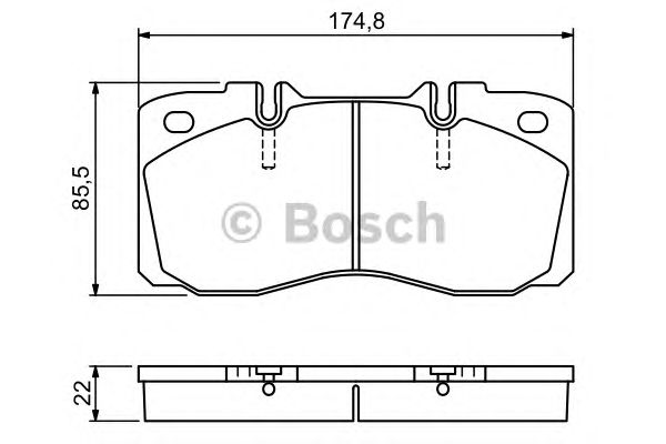 Тормозные колодки BOSCH 0 986 494 257