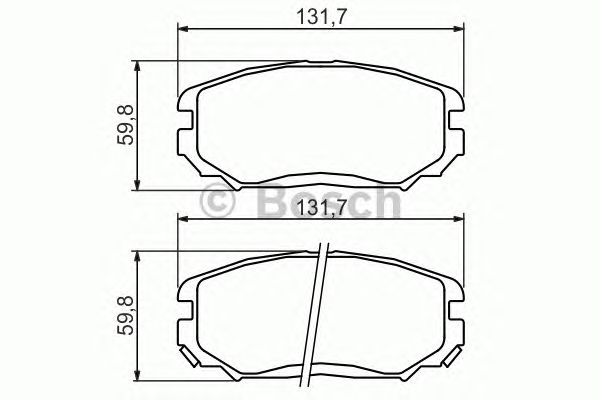 Тормозные колодки BOSCH 0 986 494 374