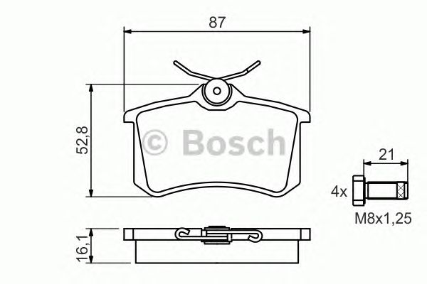 Тормозные колодки BOSCH 0 986 494 399
