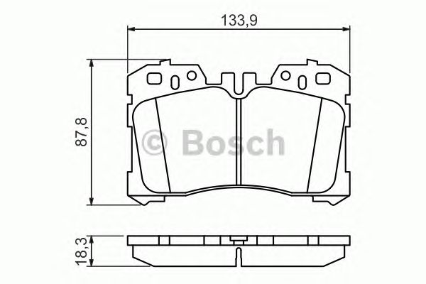 Тормозные колодки BOSCH 0 986 494 423
