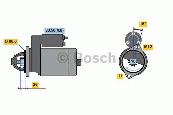Стартер BOSCH 0 001 138 013