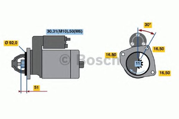 Стартер BOSCH 0 001 371 018