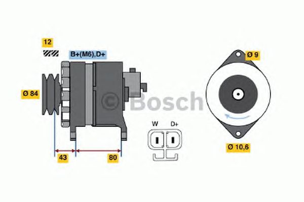 Генератор BOSCH 9 120 334 635