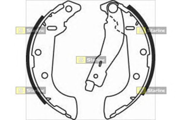 Тормозные колодки STARLINE BC 07500