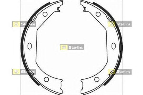 Тормозные колодки ручника STARLINE BC 08090