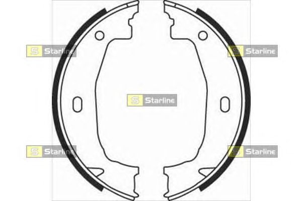 Гальмівні колодки ручника STARLINE BC 08100